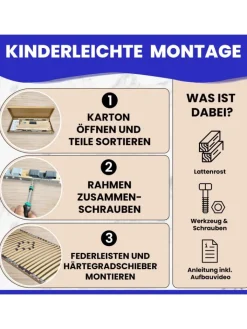 Coemo Betten & Matratzen<Lattenrost BASIC starr - nicht verstellbar in Natur
