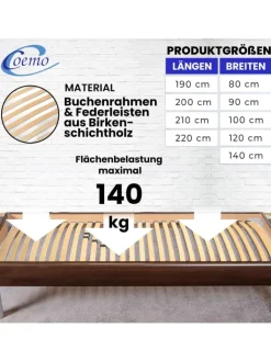 Coemo Betten & Matratzen<Lattenrost BASIC starr - nicht verstellbar in Natur