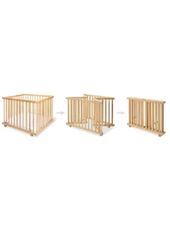 Pinolino Babymöbel<Laufgitter "Lexus" in Natur - (L)97 x (B)97 x (H)75 cm