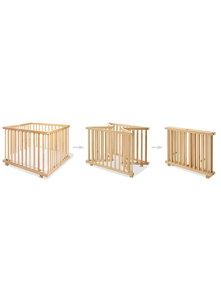Pinolino Babymöbel<Laufgitter "Lexus" in Natur - (L)97 x (B)97 x (H)75 cm