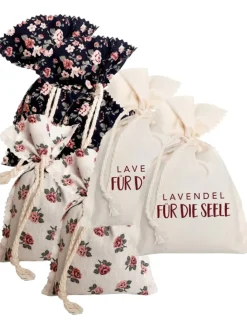 Herbalind Wohndekoration<Lavendelbeutel 6er-Set in natur/flieder