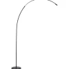 Brilliant Stehleuchten<LED Bogenlampe, 170 cm, 1300 lm, 3000-6500 K, dimmbar, CCT, schwarz