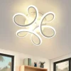 ZMH Decken- & Hängeleuchten<Led Deckenleuchte in Weiß 26W Modern 3000K Warmweiß Kreatives L 26cm
