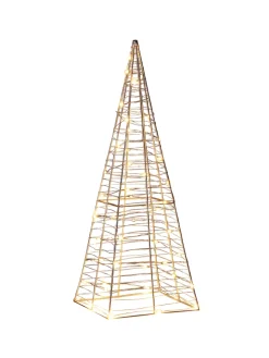 Beliani Lichterketten & Dekobeleuchtung<LED Deko PUKSALA in Silber - (W) 20 x (H) 60 x (L) 20 cm