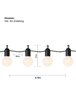 STAR Trading Lichterketten & Dekobeleuchtung<LED Deko-Lichterkette Hooky warmweiß