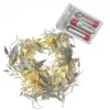 MARELIDA Lichterketten & Dekobeleuchtung<LED Drahtlichterkette glitzernde Blätter 30 LED L: 150cm in silber