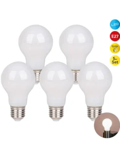 näve Leuchtmittel<LED Leuchtmittel "DAFFY" in weiß - (L)6 cm x (B)6 cm x (H)10.7 cm - EEK F