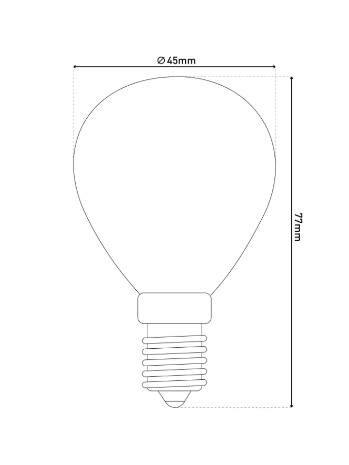 näve Leuchtmittel<LED Leuchtmittel "DAFFY" in weiß - (L)4.5 cm x (B)4.5 cm x (H)7.7 cm - EEK F