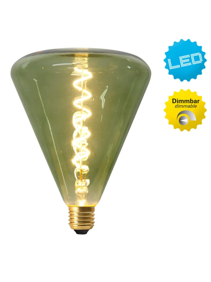 näve Leuchtmittel<LED Leuchtmittel "DILLY" in grün - (L)14.5 cm x (B)14.5 cm x (H)19 cm - EEK G