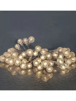STAR Trading Lichterketten & Dekobeleuchtung<LED Lichterkette BERRY 50 LED Kugeln L: 5m in transparent