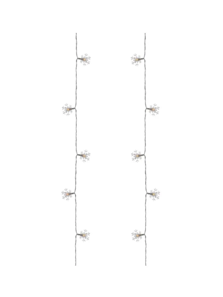 MARELIDA Lichterketten & Dekobeleuchtung<LED Lichterkette Schneeflocken L: 2m in transparent