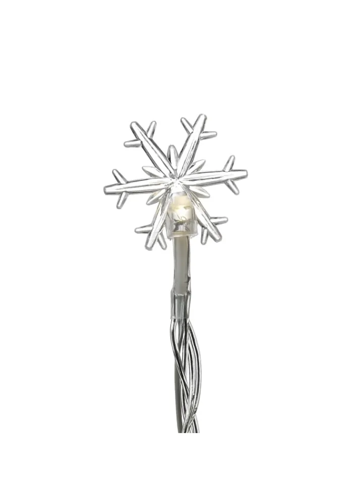 MARELIDA Lichterketten & Dekobeleuchtung<LED Lichterkette Schneeflocken L: 2m in transparent