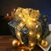 MARELIDA Weihnachtsschmuck<LED Seidenband Geschenkband in gold Länge 2,7m