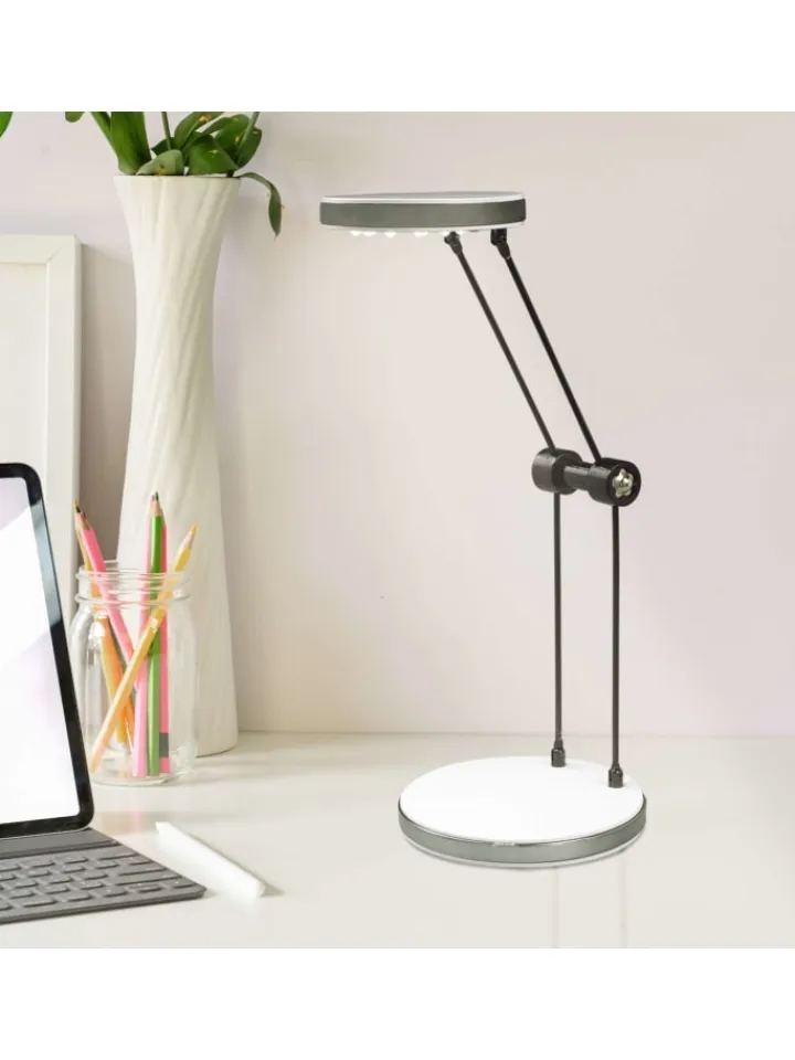 näve Tischleuchten<LED Tischleuchte "ALEKO" in weiß - (L)9 cm x (B)11 cm x (H)30 cm