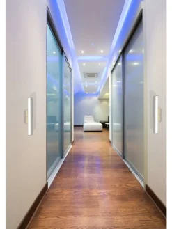 näve Wandleuchten<LED Wandleuchte "DUBAI" in chrome - (L)32 cm x (B)7 cm x (H)5.5 cm - EEK E