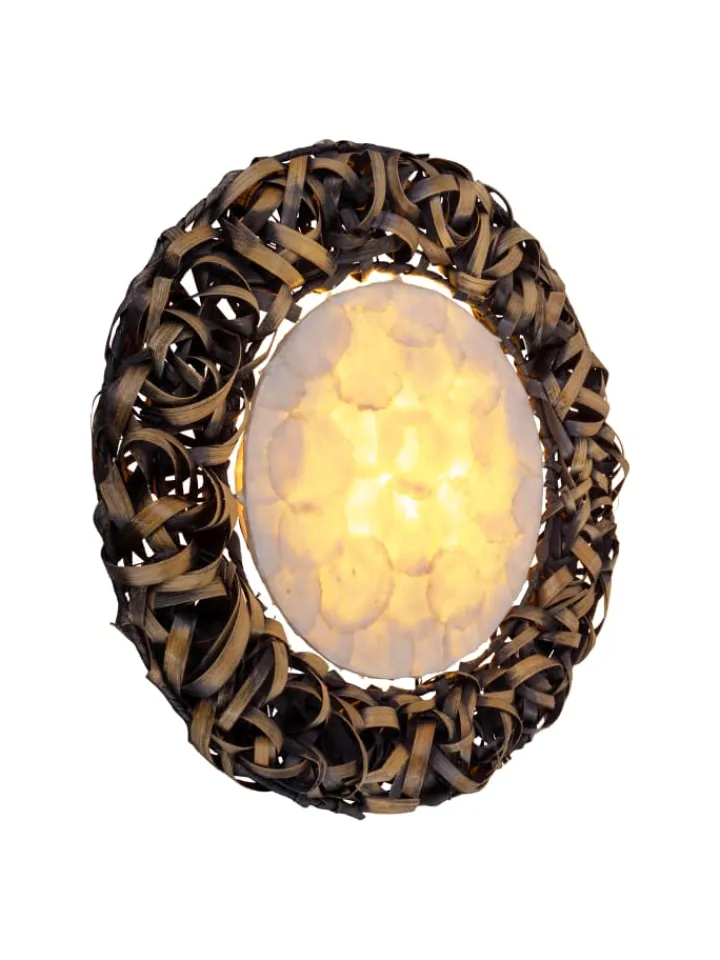 näve Wandleuchten<LED Wandleuchte in schwarz - (L)50 cm x (B)50 cm x (H)12 cm - EEK A