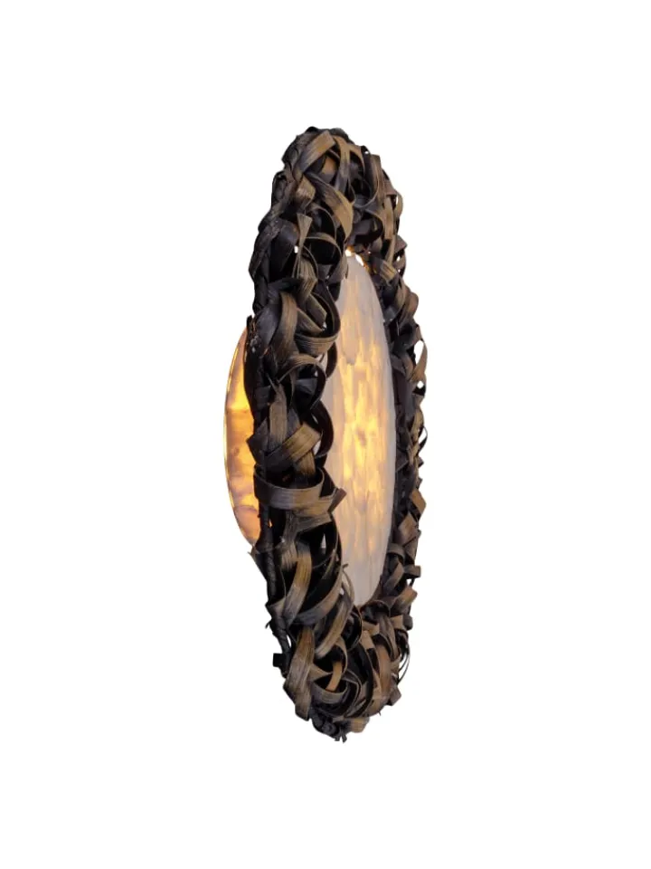näve Wandleuchten<LED Wandleuchte in schwarz - (L)50 cm x (B)50 cm x (H)12 cm - EEK A