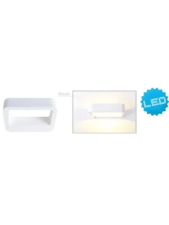 näve Wandleuchten<LED Wandleuchte "WANNA" in weiß - (L)20 cm x (B)12 cm x (H)5 cm - EEK G