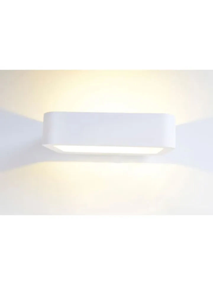 näve Wandleuchten<LED Wandleuchte "WANNA" in weiß - (L)20 cm x (B)12 cm x (H)5 cm - EEK G