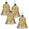 näve Weihnachtsschmuck<LED Weihnachtsartikel "GLOCKE" in gold - (L)11 cm x (B)11 cm x (H)13 cm