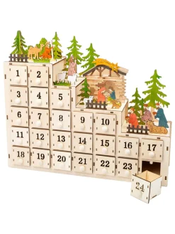 small foot Adventskalender<LED-Adventskalender "Weihnachtskrippe" zum Befüllen