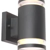 Globo lighting Außenbeleuchtung|Außenleuchten<LED-Außenleuchte "Alcala" in Schwarz - (B)10 x (H)16,5 cm