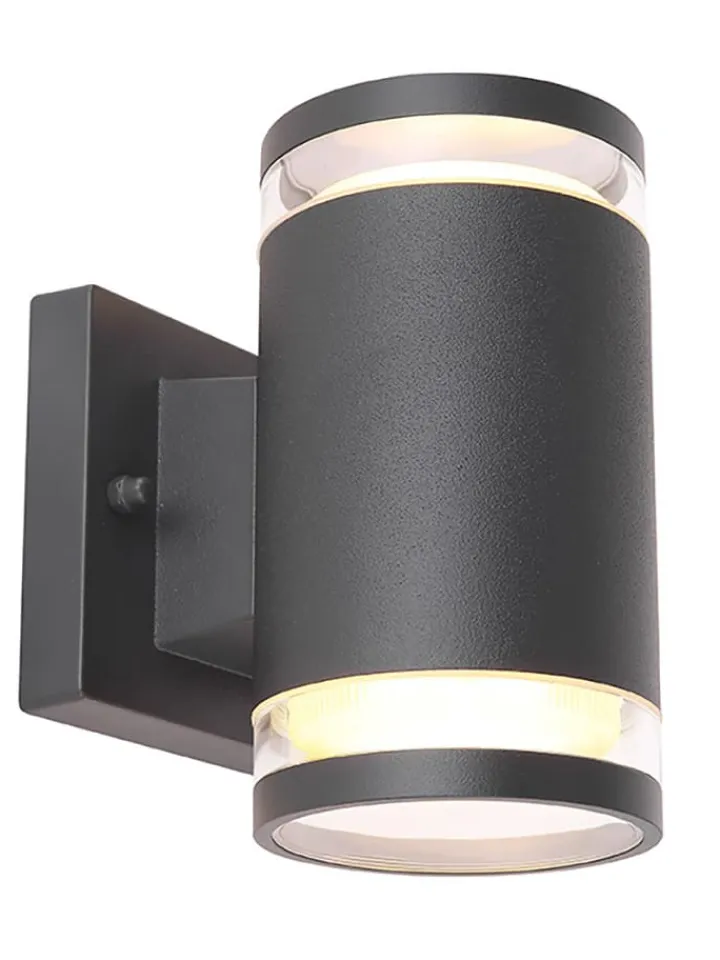 Globo lighting Außenbeleuchtung|Außenleuchten<LED-Außenleuchte "Alcala" in Schwarz - (B)10 x (H)16,5 cm