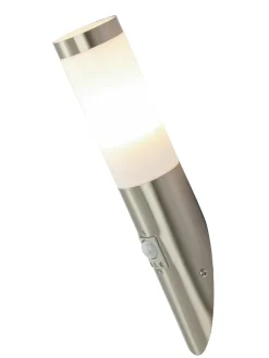 Globo lighting Außenbeleuchtung|Außenleuchten<LED-Außenleuchte "Boston" in Silber - (B)7,6 x (H)40 cm