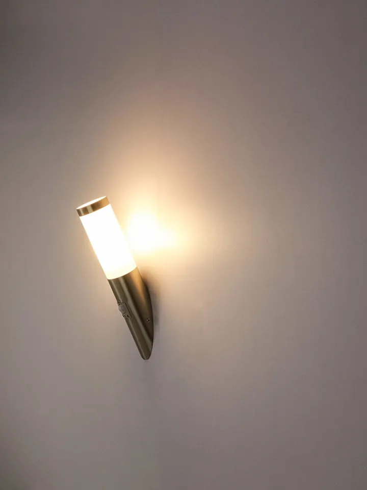 Globo lighting Außenbeleuchtung|Außenleuchten<LED-Außenleuchte "Boston" in Silber - (B)7,6 x (H)40 cm