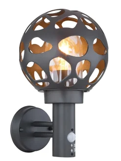 Globo lighting Außenleuchten|Außenbeleuchtung<LED-Außenleuchte "Hilario" in Schwarz - (B)20 x (H)32 cm