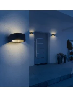 Globo lighting Außenbeleuchtung|Außenleuchten<LED-Außenleuchte in Anthrazit - (B)16 x (H)5,5 cm