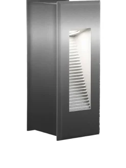 näve Außenbeleuchtung|Außenleuchten<LED-Außenleuchte in Silber - EEK A - (B)6,6 x (H)17,1 cm