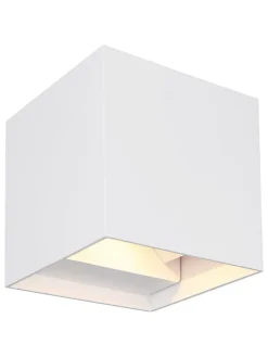 Globo lighting Außenleuchten<LED-Außenleuchte "Veronika" in Weiß - (B)10 x (H)10 x (T)10 cm