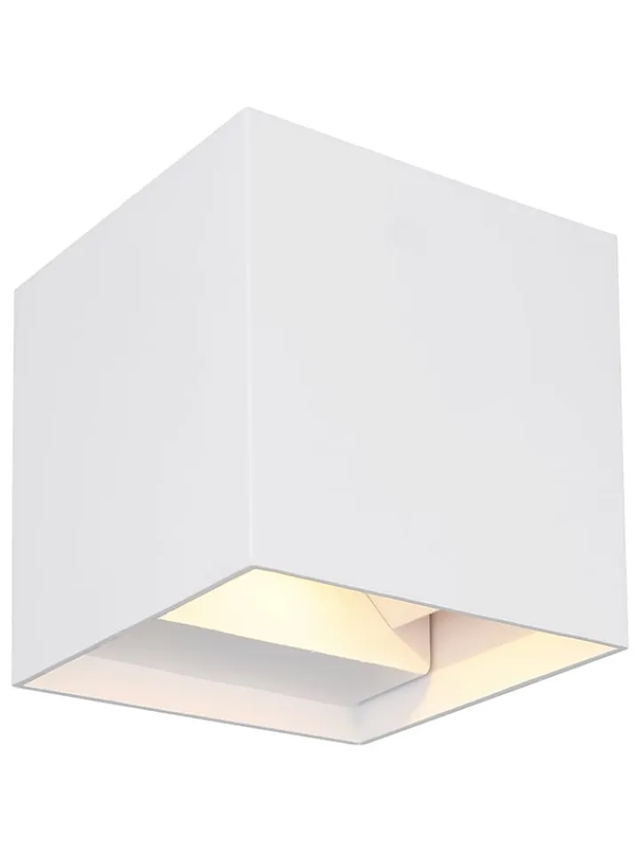 Globo lighting Außenleuchten<LED-Außenleuchte "Veronika" in Weiß - (B)10 x (H)10 x (T)10 cm