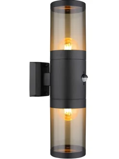 Globo lighting Außenbeleuchtung|Außenleuchten<LED-Außenleuchte "Xeloo" in Schwarz - (B)10 x (H)42 cm