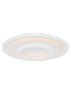 Globo lighting Decken- & Hängeleuchten<LED-Deckenleuchte "Bafur" in Weiß - (H)7 x Ø 49,5 cm