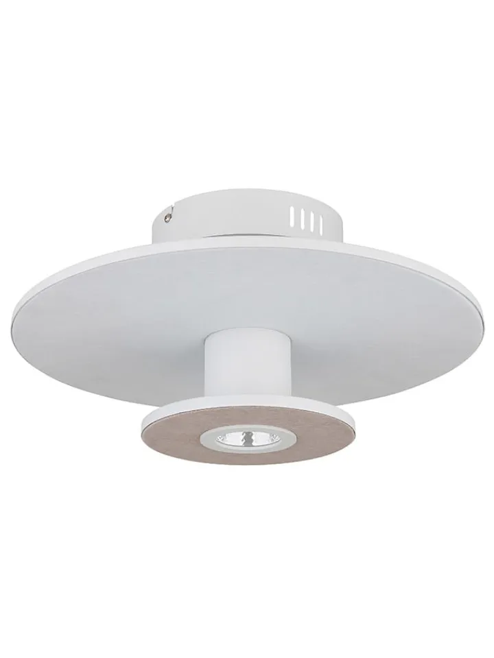 Globo lighting Decken- & Hängeleuchten<LED-Deckenleuchte "Carter" in Weiß - (H)18 x Ø 38 cm