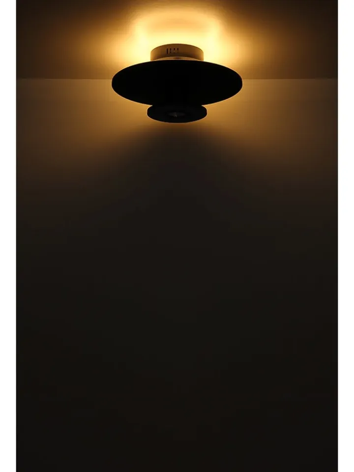 Globo lighting Decken- & Hängeleuchten<LED-Deckenleuchte "Carter" in Weiß - (H)18 x Ø 38 cm