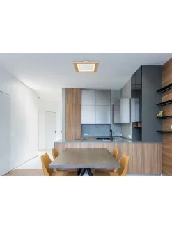 Globo lighting Decken- & Hängeleuchten<LED-Deckenleuchte "Clay" in Hellbraun - (B)40 x (H)40 cm