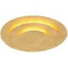 Globo lighting Decken- & Hängeleuchten<LED-Deckenleuchte "Heda" in Gold - (H)4,7 x Ø 35 cm