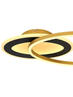 Globo lighting Decken- & Hängeleuchten<LED-Deckenleuchte in Gold - (B)53 x (H)7 x (T)23,5 cm