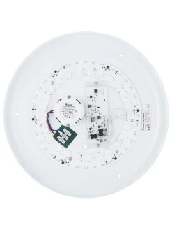 Globo lighting Decken- & Hängeleuchten<LED-Deckenleuchte in Schwarz/ Weiß - (H)7,5 x Ø 38 cm