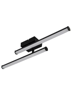 Globo lighting Decken- & Hängeleuchten<LED-Deckenleuchte "Kirina" in Schwarz - (B)50 x (H)8,4 x (T)7 cm
