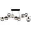 Globo lighting Decken- & Hängeleuchten<LED-Deckenleuchte "Riha" in Schwarz/ Grau - (B)87 cm