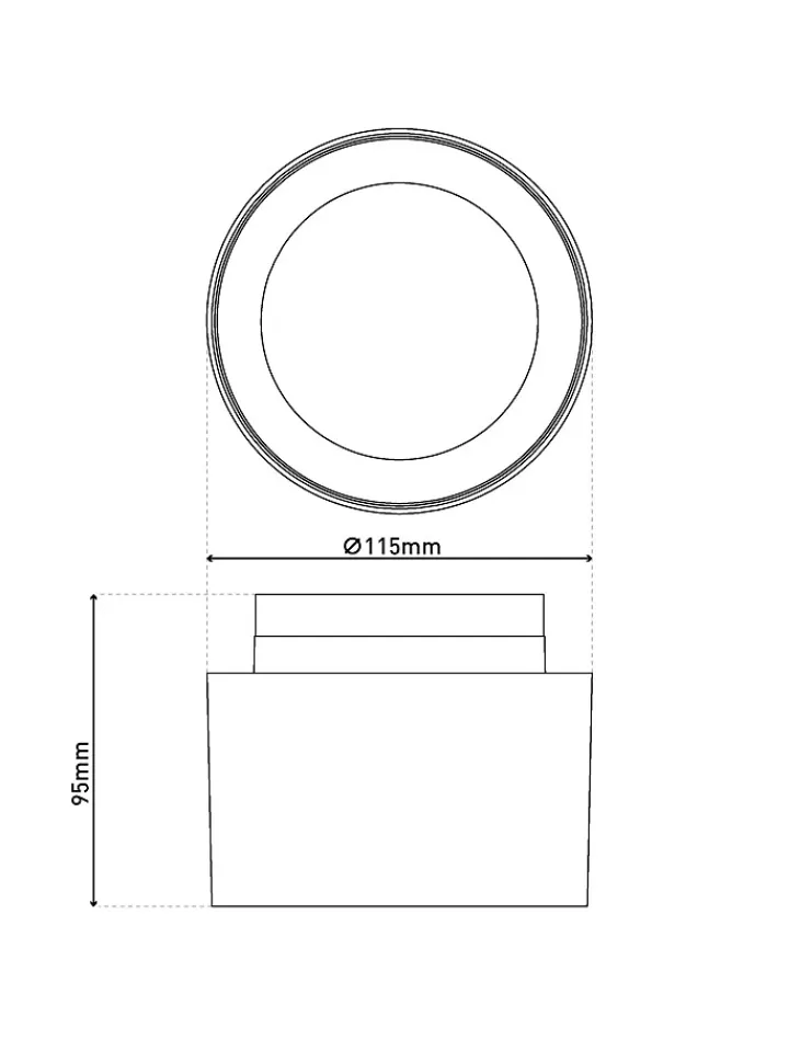 näve Decken- & Hängeleuchten<LED-Deckenspot "Trimes" in Schwarz - EEK E (A bis G)