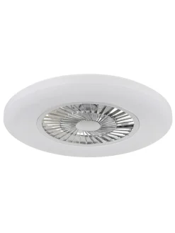 Globo lighting Klima & Haushalt<LED-Deckenventilator "Alva" in Weiß - (H)15,4 x Ø 59,5 cm