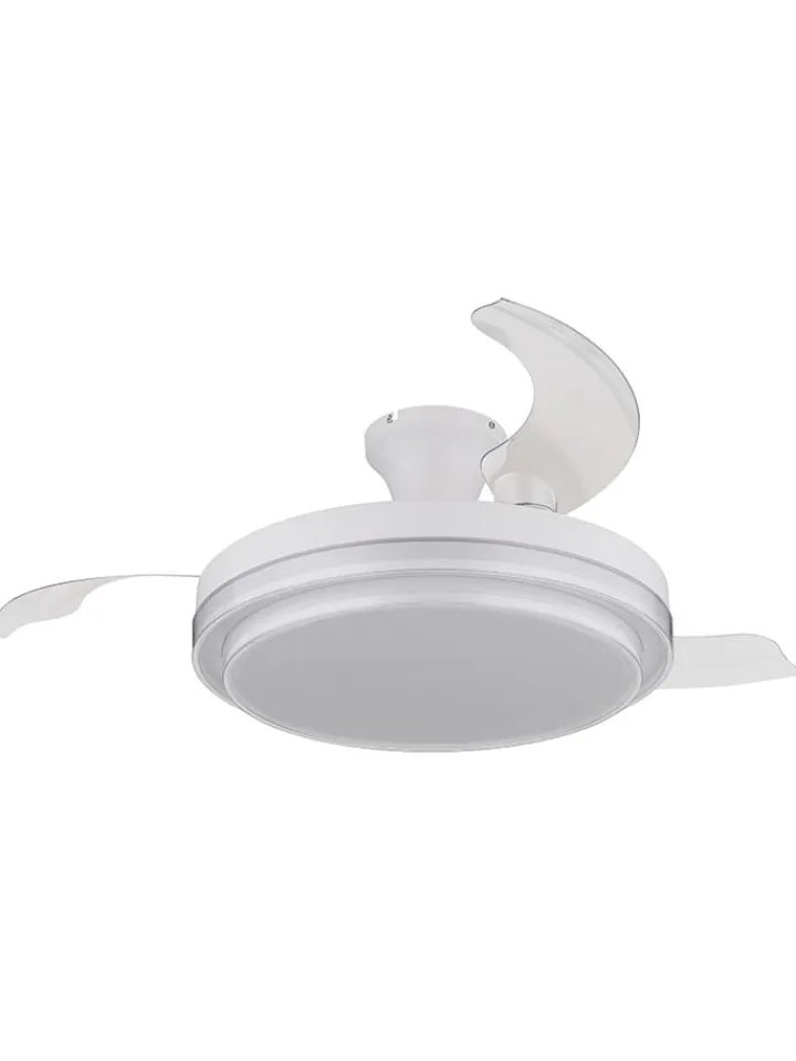 Globo lighting Klima & Haushalt<LED-Deckenventilator "Beliz" in Weiß - (H)27,5 x Ø 10,6 cm