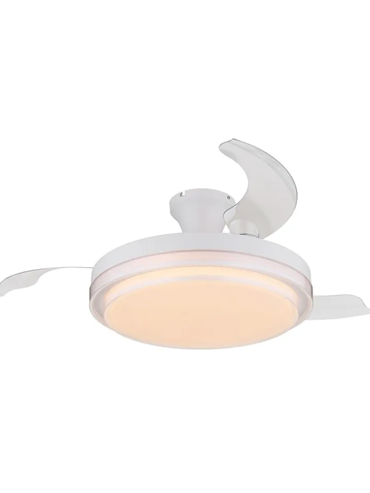 Globo lighting Klima & Haushalt<LED-Deckenventilator "Beliz" in Weiß - (H)27,5 x Ø 10,6 cm