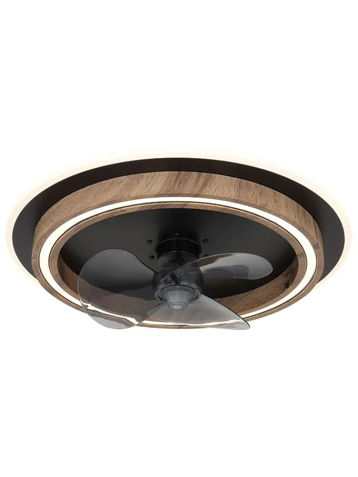 Globo lighting Klima & Haushalt<LED-Deckenventilator "Bozan" in Schwarz - (H)13,5 x Ø 50 cm