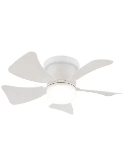 Globo lighting Klima & Haushalt<LED-Deckenventilator "Hinea" in Weiß - (H)13 x Ø 40,6 cm